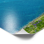 Wildblumen und Berge Fotodruck (Ecke)
