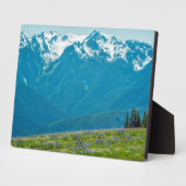 Wildblumen und Berge Fotoplatte (Seite)