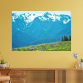 Wildblumen und Berge Leinwanddruck (Insitu (Wohnzimmer))