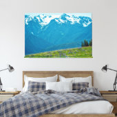 Wildblumen und Berge Leinwanddruck (Insitu (Schlafzimmer))