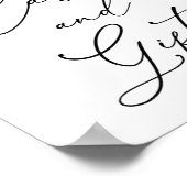 Wildblumen und Bienen-Karten und Geschenke Untersc Poster (Ecke)