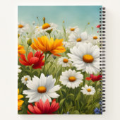 Wildblumen und Blue Sky Notizblock (Rückseite)