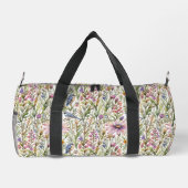 Wildblumen und Bluebirds Duffle Bag (Rückseite)