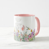 Wildblumen und Blumenkaffee Tasse (VorderseiteRechts)