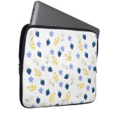 Wildblumen- und Brombeer-Blumenmuster Laptopschutzhülle (Vorne Rechts)