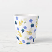 Wildblumen- und Brombeer-Blumenmuster Milchtasse (Vorderseite)