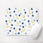 Wildblumen- und Brombeer-Blumenmuster Mousepad (Mit Mouse)
