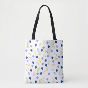 Wildblumen- und Brombeer-Blumenmuster Tasche