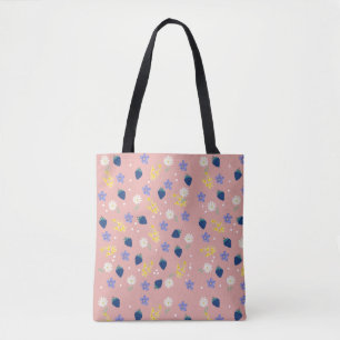 Wildblumen- und Brombeer-Blumenmuster Tasche