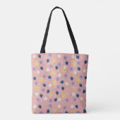 Wildblumen- und Brombeer-Blumenmuster Tasche (Rückseite)
