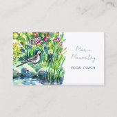 Wildblumen und ein Wagenheber Visitenkarte (Vorderseite)