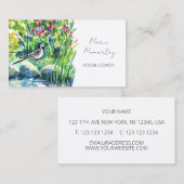 Wildblumen und ein Wagenheber Visitenkarte (Vorne/Hinten)