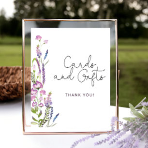 Wildblumen und Geschenkposter Poster