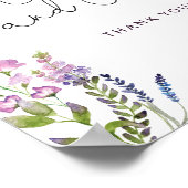 Wildblumen und Geschenkposter Poster (Ecke)