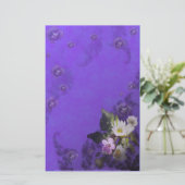 Wildblumen und Herzen Briefpapier (Stehend Vorderseite)