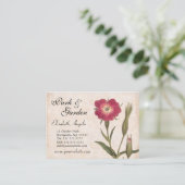 Wildblumen und Insekten von Nature Lover Visitenkarte (Stehend Vorderseite)