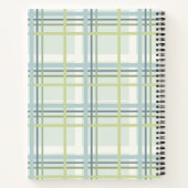 Wildblumen und Kariertes SpiralNotebook Notizblock (Rückseite)