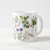 Wildblumen und Kräuter Jumbo-Tasse (Vorderseite Rechts)