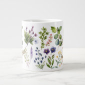 Wildblumen und Kräuter Jumbo-Tasse (Vorderseite)