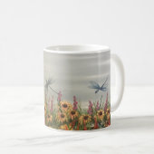Wildblumen und Libellen Kaffeetasse (VorderseiteRechts)