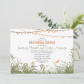 Wildblumen und Lichter Probe Einladung (Stehend Vorderseite)