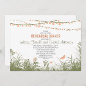 Wildblumen und Lichter Probe Einladung (Vorne/Hinten)