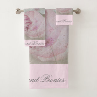 Wildblumen und Pfingställe Badhandtuch Set