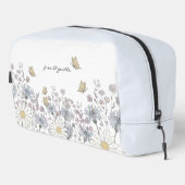 Wildblumen und Schmetterling Waschbeutel (Rechte Ecke)