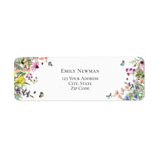 Wildblumen und Schmetterlinge (Vorne)