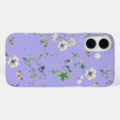 Wildblumen und Schmetterlinge auf Lavendel Case-Mate iPhone Hülle (Rückseite (Horizontal))