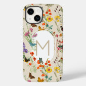 Wildblumen und Schmetterlinge Blumengarten Case-Mate iPhone Hülle (Rückseite)