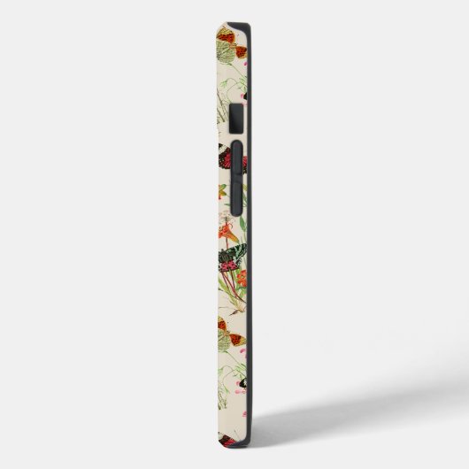 Wildblumen und Schmetterlinge Blumengarten Case-Mate iPhone Hülle (Rückseite / Links)