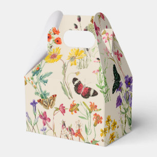 Wildblumen und Schmetterlinge Blumengarten Geschenkschachtel