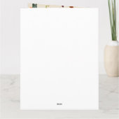 Wildblumen und Schmetterlinge Blumengarten Karte (Rückseite)