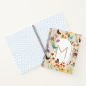 Wildblumen und Schmetterlinge Blumengarten Notizblock (Innenseite)