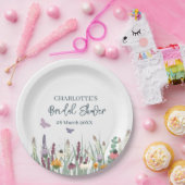 Wildblumen und Schmetterlinge Brautparty Party Pappteller (Party)