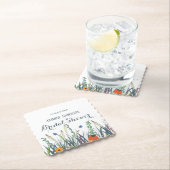 Wildblumen und Schmetterlinge Brautparty Untersetzer (Vor Ort)