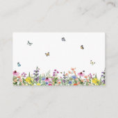 Wildblumen und Schmetterlinge Bücher für Baby Begleitkarte (Rückseite)