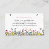 Wildblumen und Schmetterlinge Bücher für Baby Begleitkarte (Vorderseite)