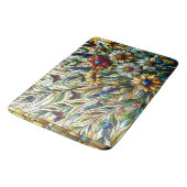 Wildblumen und Schmetterlinge für die Hartglaskons Badematte (Schrägansicht)