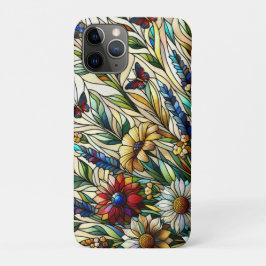 Wildblumen und Schmetterlinge für die Hartglaskons Case-Mate iPhone Hülle