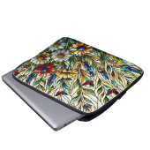 Wildblumen und Schmetterlinge für die Hartglaskons Laptopschutzhülle (Vorne Knopf)