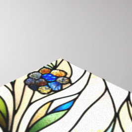 Wildblumen und Schmetterlinge für die Hartglaskons Leinwanddruck