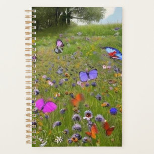 Wildblumen und Schmetterlinge Planer