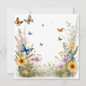 Wildblumen und Schmetterlinge, Save The Date (Rückseite)