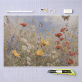 Wildblumen und Schmetterlinge Seidenpapier (Handwerk)