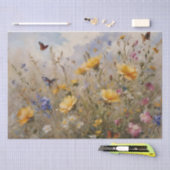 Wildblumen und Schmetterlinge Seidenpapier (Handwerk)