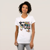 Wildblumen und Schmetterlinge T-Shirt (Vorne ganz)