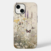 Wildblumen und Schmetterlinge Telefongehäuse - Bot Case-Mate iPhone Hülle (Rückseite)