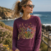 Wildblumen und Schmetterlinge Tri-Blend Shirt